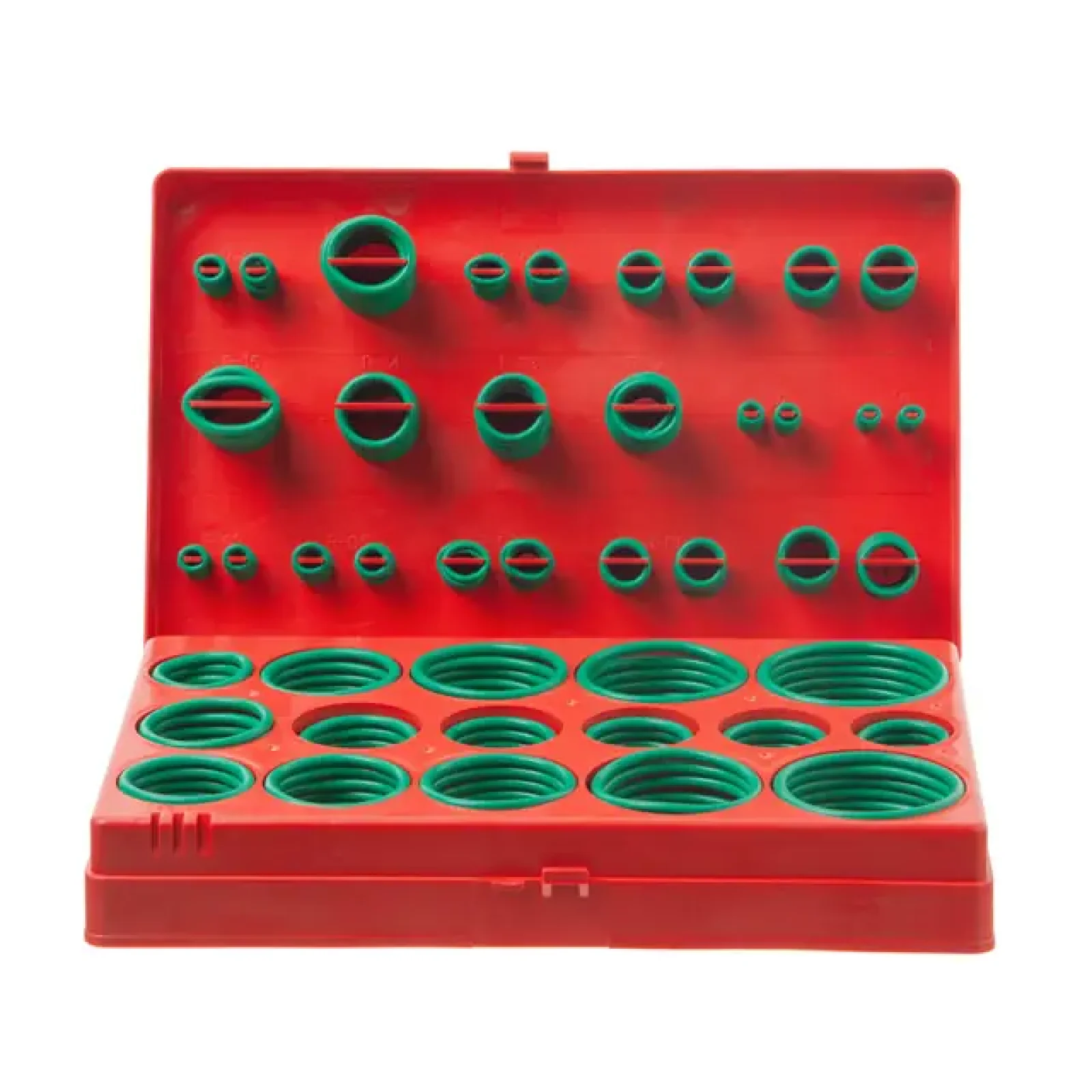 Комплект гумових ущільнювальних кілець, 419 од, зелені INTERTOOL (AT-5419) UA