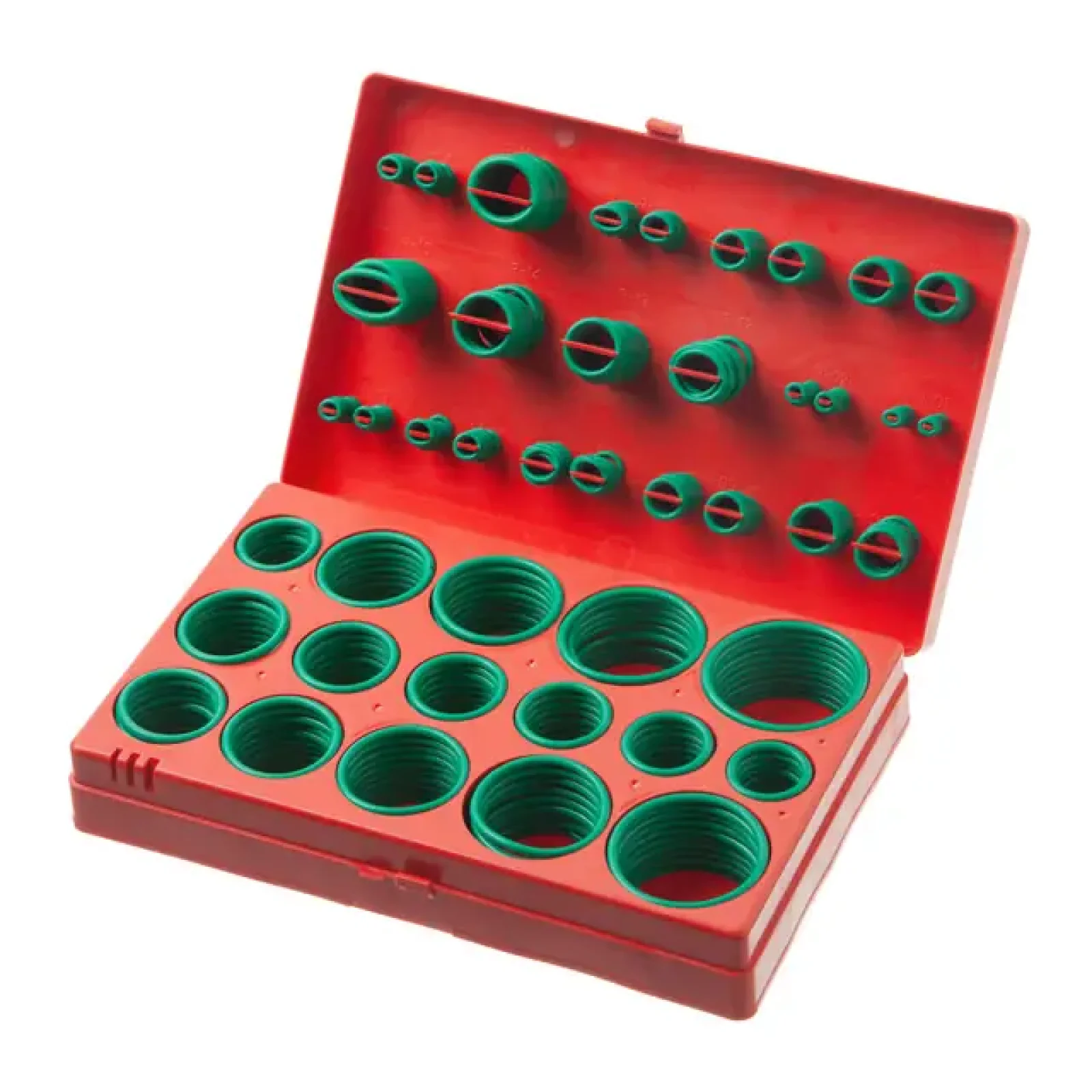 Комплект гумових ущільнювальних кілець, 419 од, зелені INTERTOOL (AT-5419) UA