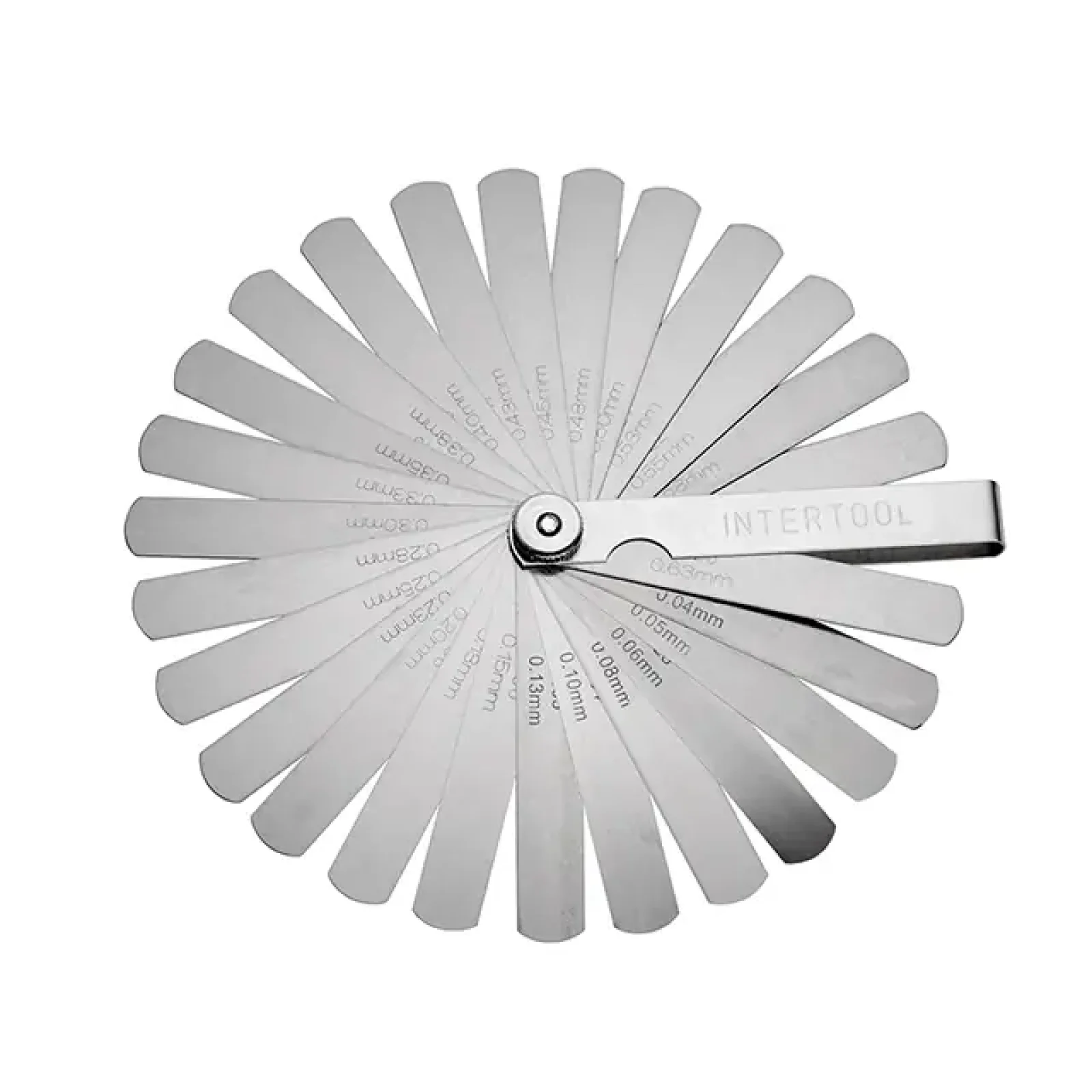Комплект щупів 0,04-0,63 мм, 26 шт. INTERTOOL (AT-0003) UA