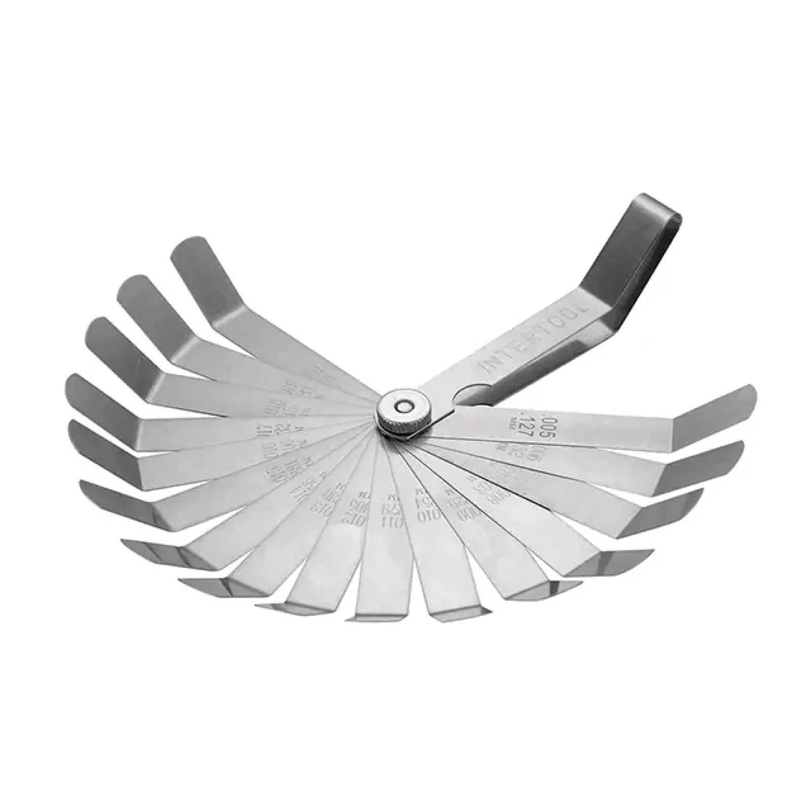 Комплект щупів зігнутих 0,127-0,508 мм, 16 шт. INTERTOOL (AT-0006) UA