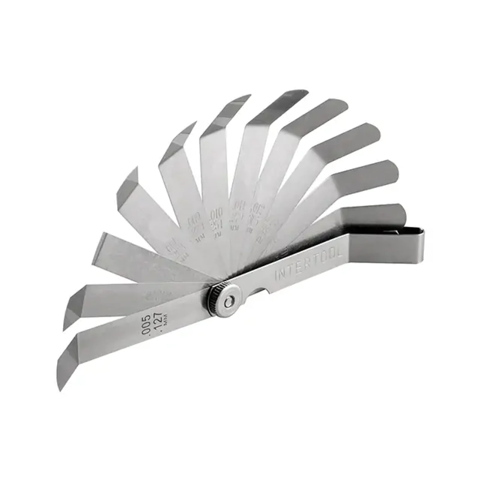 Комплект щупів зігнутих 0,127-0,508 мм, 16 шт. INTERTOOL (AT-0006) UA