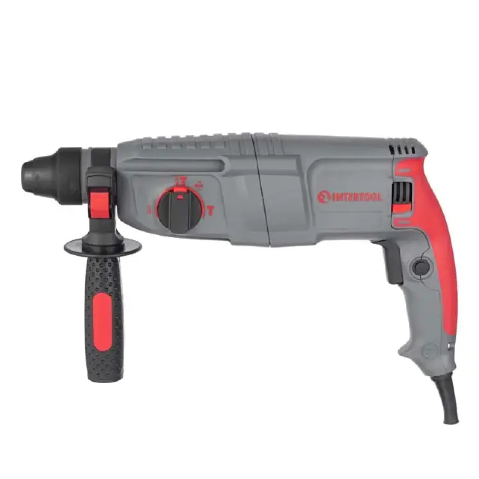 Перфоратор INTERTOOL 0,8 кВт, 3,2 Дж, 0-900 об/хв, 0-4400 уд/хв, 3 режими, SDS plus (DT-0180) UA