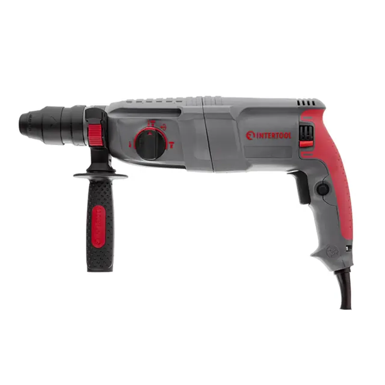 Перфоратор INTERTOOL 0,8 кВт, 3,2 Дж, 0-900 об/хв, 0-4400 уд/хв, 3 режими, SDS plus (DT-0184) UA