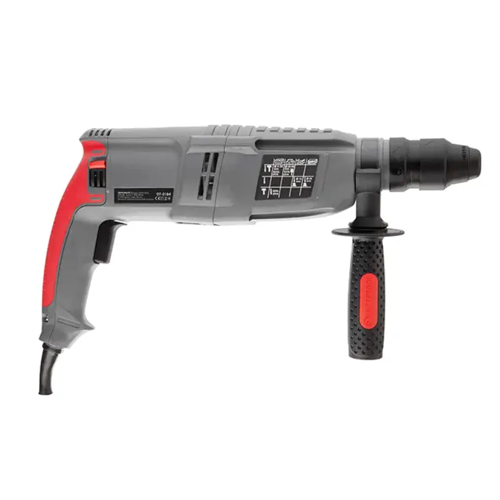Перфоратор INTERTOOL 0,8 кВт, 3,2 Дж, 0-900 об/хв, 0-4400 уд/хв, 3 режими, SDS plus (DT-0184) UA