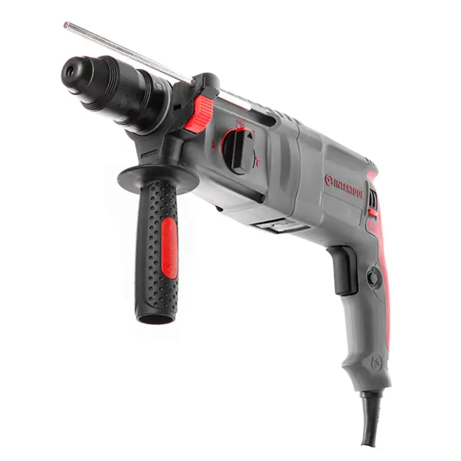 Перфоратор INTERTOOL 0,8 кВт, 3,2 Дж, 0-900 об/хв, 0-4400 уд/хв, 3 режими, SDS plus (DT-0184) UA