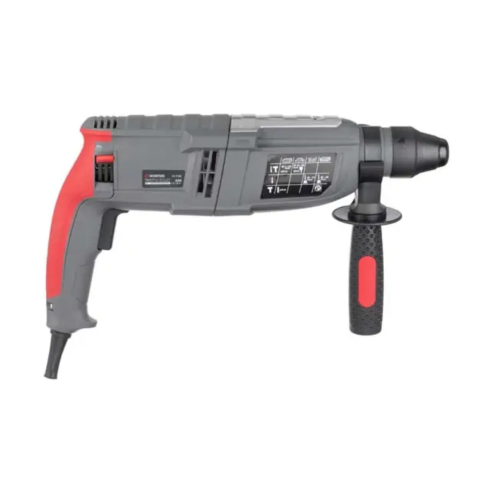 Перфоратор INTERTOOL 1,0 кВт, 3,5 Дж, 0-1300 об/хв, 0-5100 уд/хв, 3 режими, SDS-plus (DT-0185) UA
