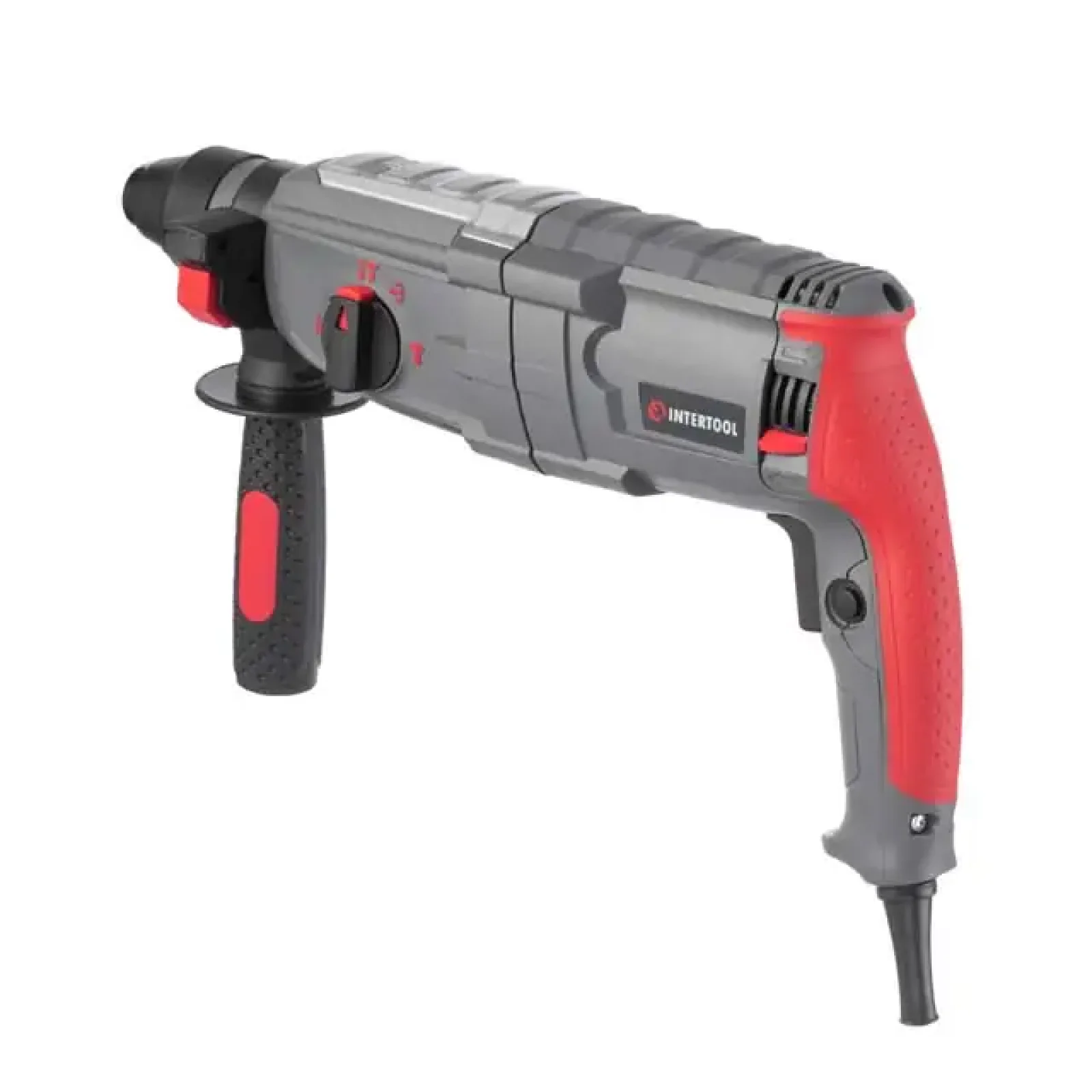 Перфоратор INTERTOOL 1,0 кВт, 3,5 Дж, 0-1300 об/хв, 0-5100 уд/хв, 3 режими, SDS-plus (DT-0185) UA