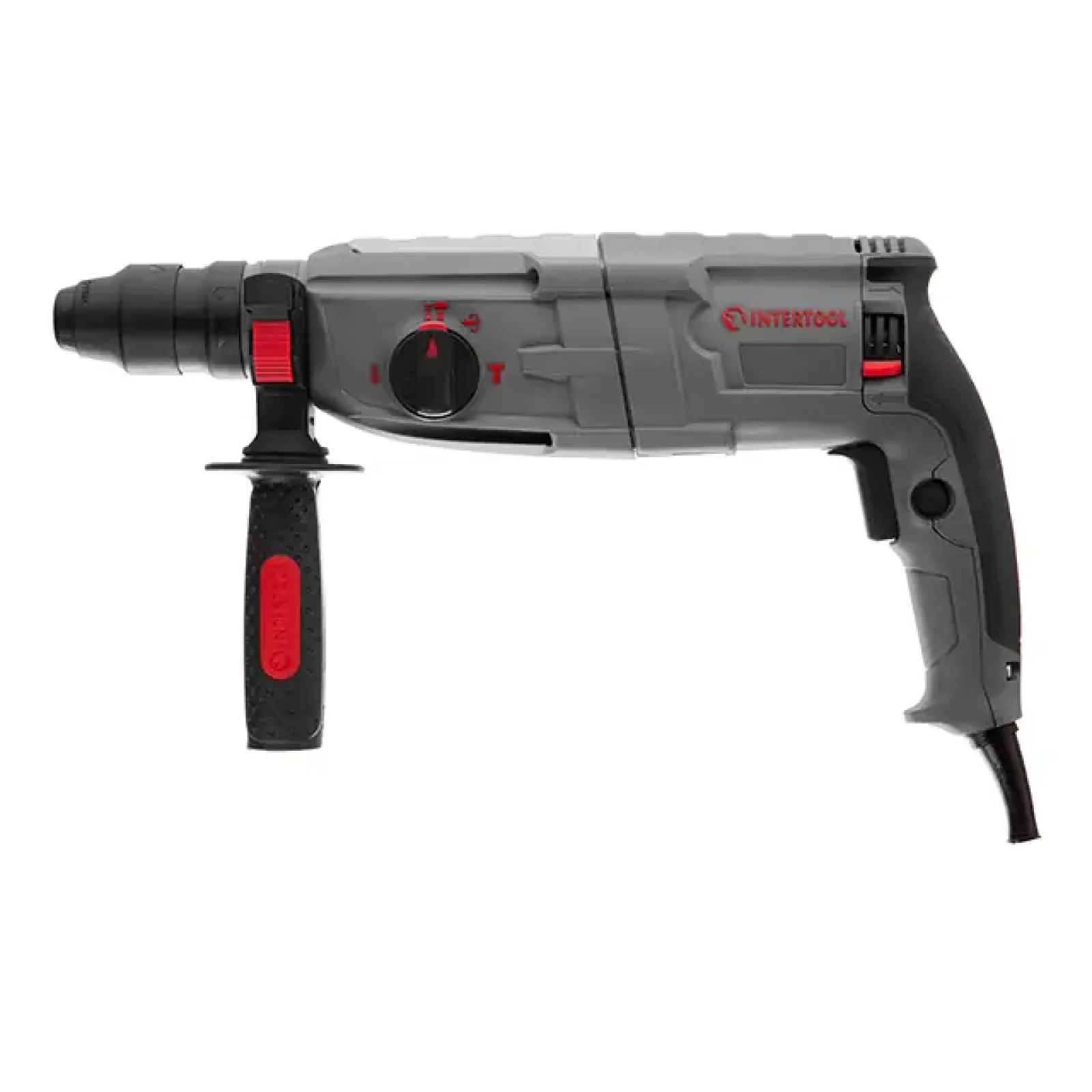 Перфоратор INTERTOOL 1,0 кВт, 3,5 Дж, 0-1300 об/хв, 0-5100 уд/хв, 3 режими, SDS-plus (DT-0186) UA