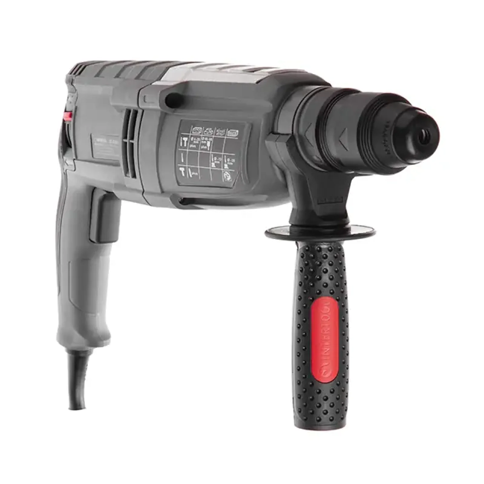 Перфоратор INTERTOOL 1,0 кВт, 3,5 Дж, 0-1300 об/хв, 0-5100 уд/хв, 3 режими, SDS-plus (DT-0186) UA