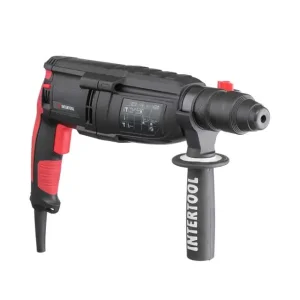 Перфоратор INTERTOOL 1,0 кВт, 3,2 Дж, 0-1300 об/хв, 0-5100 уд/хв, 3 режими (WT-0171) UA