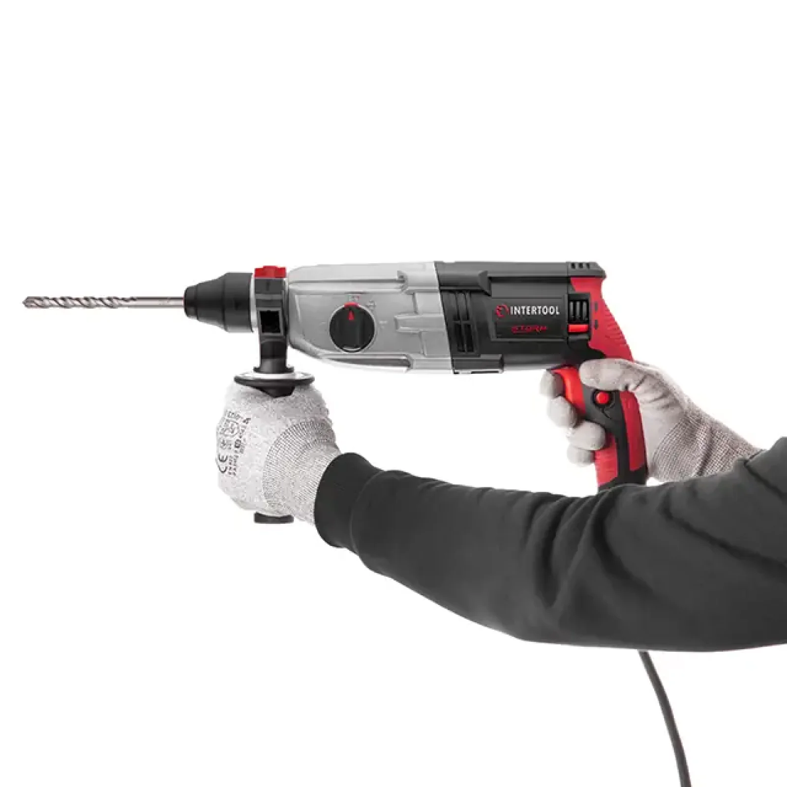 Перфоратор INTERTOOL 1,0 кВт, 3,2 Дж, 0-1300 об/хв, 0-5100 уд/хв, 3 режими (WT-0172) UA