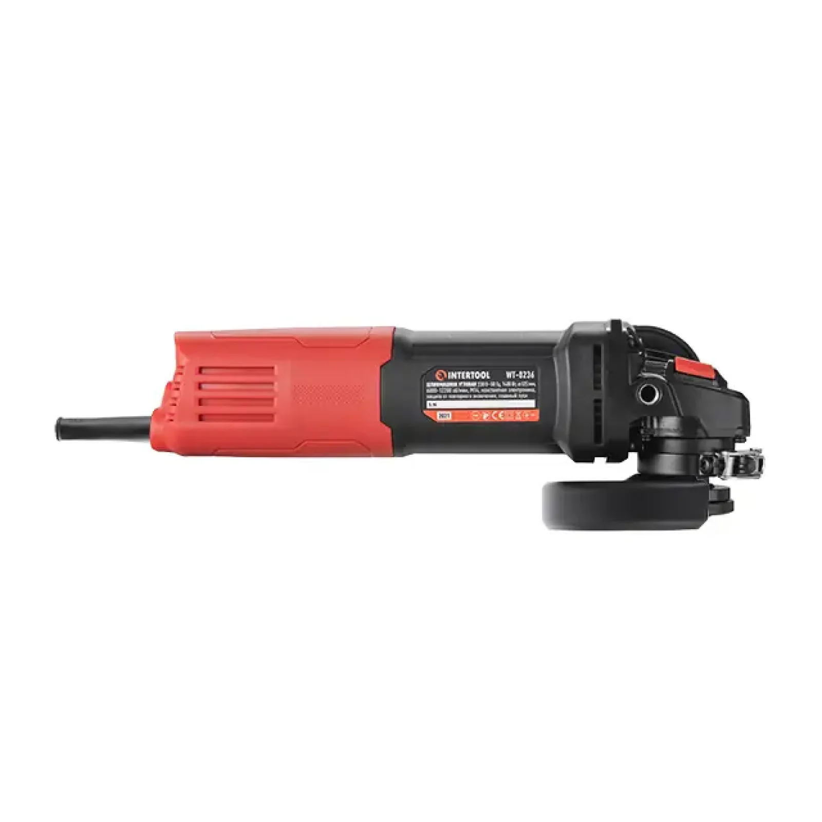 Шліфмашина кутова INTERTOOL 1,4 кВт, 6000-12200 об/хв, диск 125 мм (WT-0236) UA