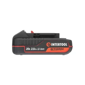 Акумулятор, 20 В, Li-Ion, 2,0 Аг, індикатор рівня заряду INTERTOOL (WT-0340) UA