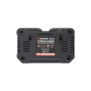 Пристрій зарядний для акумуляторів Li-ion 20 В, струм заряду 4,0+4,0 А, 2 термінали INTERTOOL (WT-0346) UA