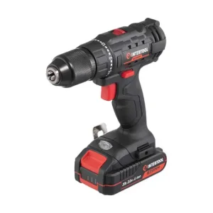 Дриль-шурупокрут акумуляторний 20 В, 35 Nm, 0-450/0-1500 об/хв, 2-13 мм, Li-ion, 2,0 Ач, ЗП 2 A, кейс INTERTOOL (WT-0350) UA