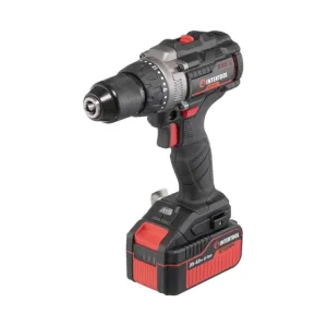 Дриль-шурупокрут акумуляторний ударний безщітковий 20 В, 100 Nm, 0-410/0-1800 об/хв, 2-13 мм, Li-ion, 4,0 Ач, ЗП 4 A, кейс INTERTOOL (WT-0361) UA