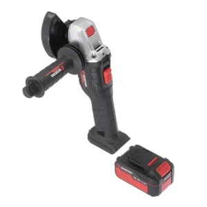 Шліфмашина кутова акумуляторна безщіткова 20 В, 125 мм, 10000 об/хв, Li-ion, 4,0 Ач, ЗП 4 A, кейс INTERTOOL (WT-0366) UA