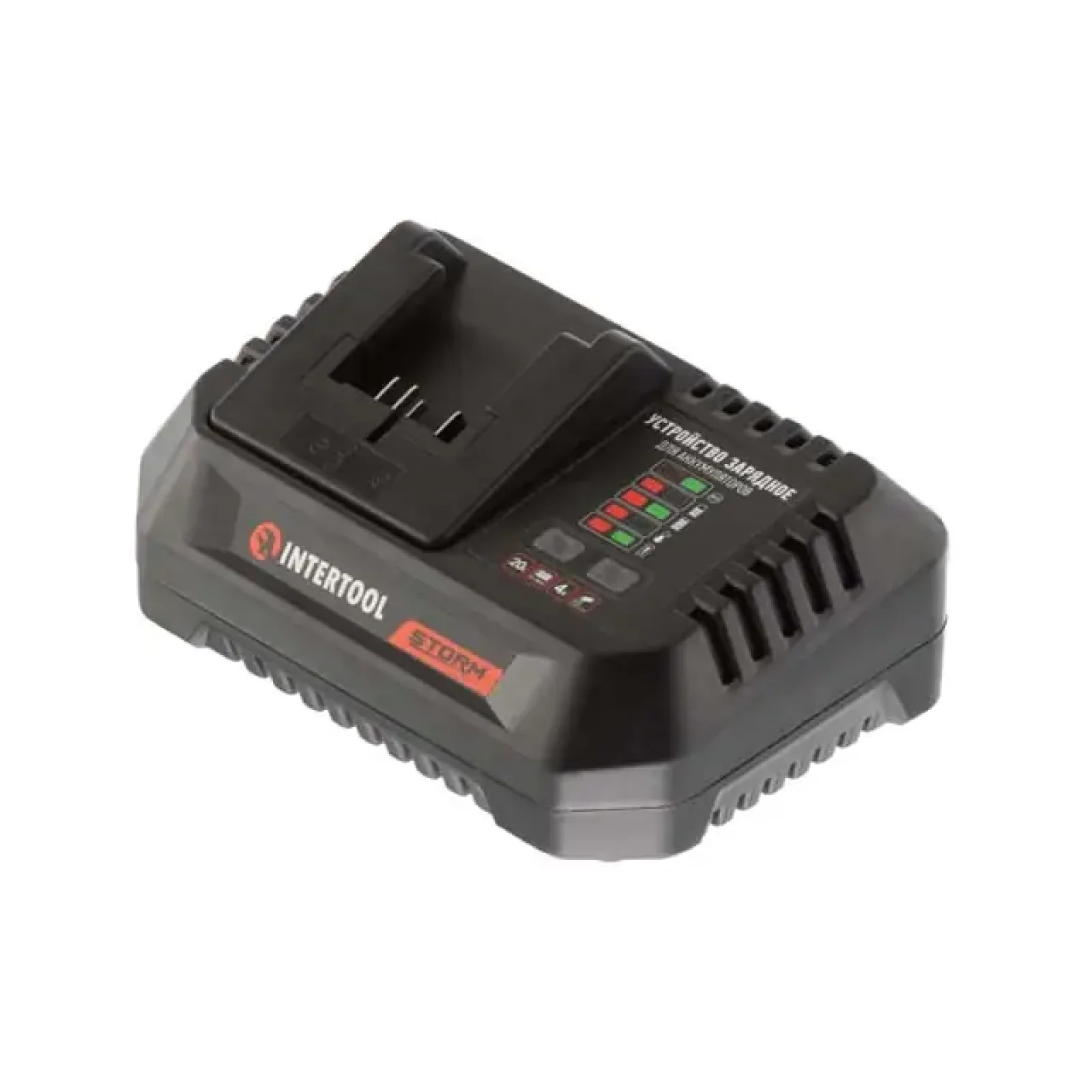 Шліфмашина кутова акумуляторна безщіткова 20 В, 125 мм, 10000 об/хв, Li-ion, 4,0 Ач, ЗП 4 A, кейс INTERTOOL (WT-0366) UA