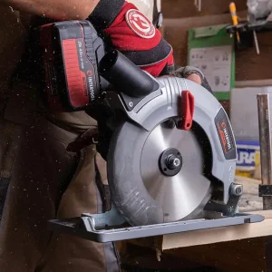 Пила дискова акумуляторна безщіткова 20 В, 4500 об/хв, кут 90°-45°, глибина розпилу 62/45 мм, диск 190×20 мм, без ЗП та АКБ INTERTOOL (WT-0371) UA