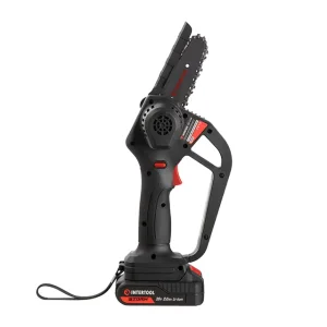 Міні-пилка ланцюгова акумуляторна 20 В, шина 10 см, 4 м/с, Li-ion, 2,0 Ач, ЗП 2А, STORM INTERTOOL (WT-9109) UA