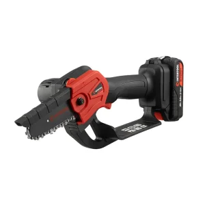 Міні-пилка ланцюгова акумуляторна 20 В, шина 10 см, 4 м/с, Li-ion, 2,0 Ач, ЗП 2А, STORM INTERTOOL (WT-9109) UA