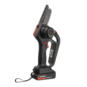 Міні-пилка ланцюгова акумуляторна 20 В, шина 10 см, 4 м/с, Li-ion, 2,0 Ач, ЗП 2А, STORM INTERTOOL (WT-9109) UA