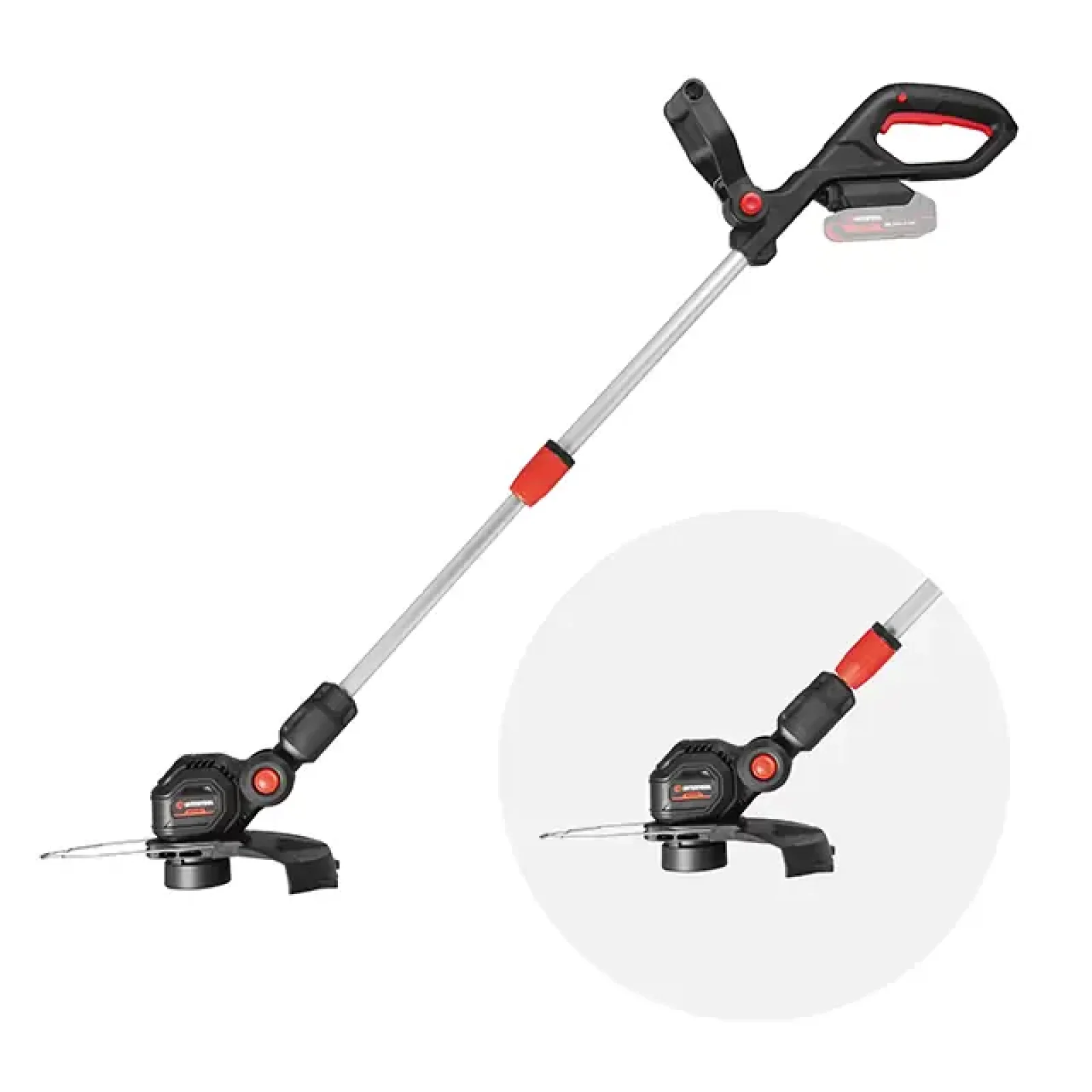 Тример акумуляторний 20 В, 7500 об/хв, діаметр обертання волосіні 300 мм, котушка, без ЗП та АКБ, STORM INTERTOOL (WT-9112) UA