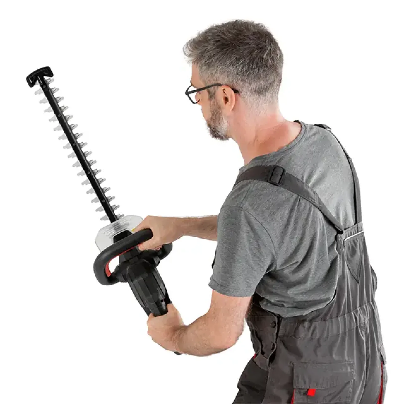 Кущоріз акумуляторний 20 В, 2000 об/хв, довжина шини 500 мм, діаметр зрізу 18 мм, леза 65 Mn, без ЗП та АКБ, STORM INTERTOOL (WT-9115) UA