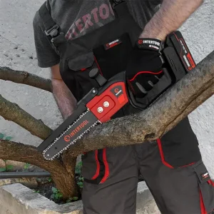 Міні-пилка ланцюгова акумуляторна безщіткова 20 В, шина 20 см, 7,5 м/с, без ЗП та АКБ, STORM INTERTOOL (WT-9210) UA