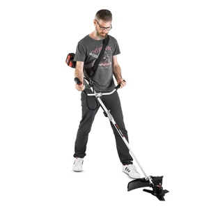 Тример акумуляторний безщітковий 40 В (2×20 В), 6000 об/хв, діаметр обертання диска/ліски 255/350 мм, котушка + 3-зубчастий ніж, без ЗП та АКБ, STORM INTERTOOL (WT-9213) UA