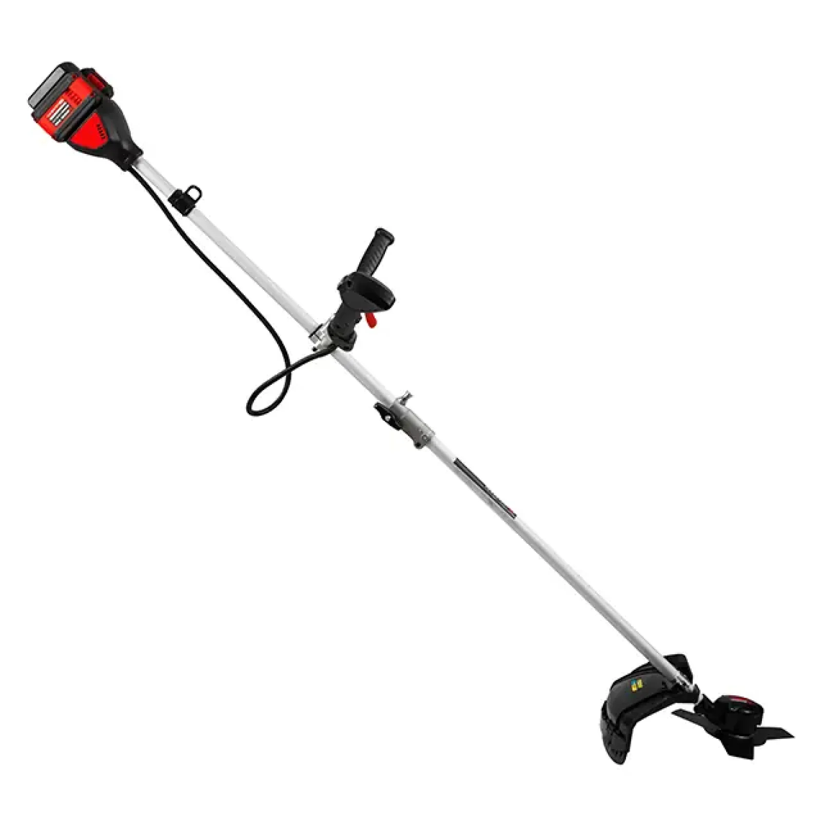 Тример акумуляторний безщітковий 40 В (2×20 В), 6000 об/хв, діаметр обертання диска/ліски 255/350 мм, котушка + 3-зубчастий ніж, без ЗП та АКБ, STORM INTERTOOL (WT-9213) UA