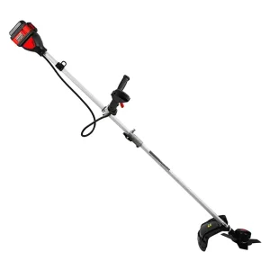 Тример акумуляторний безщітковий 40 В (2×20 В), 6000 об/хв, діаметр обертання диска/ліски 255/350 мм, котушка + 3-зубчастий ніж, без ЗП та АКБ, STORM INTERTOOL (WT-9213) UA