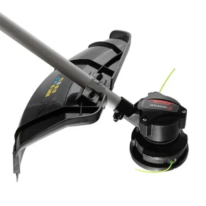 Тример акумуляторний безщітковий 40 В (2×20 В), 6000 об/хв, діаметр обертання диска/ліски 255/350 мм, котушка + 3-зубчастий ніж, без ЗП та АКБ, STORM INTERTOOL (WT-9213) UA