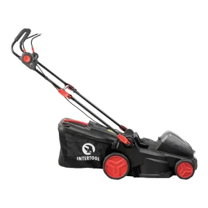 Газонокосарка акумуляторна безщіткова 40 В (2×20 В), 3500 об/хв, ширина захвату 370 мм, висота зрізу 25-75 мм, контейнер 40 л, без ЗП та АКБ, STORM INTERTOOL (WT-9216) UA