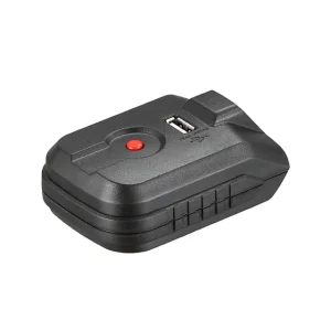 Адаптор для акумулятора Li-ion 20 В, USB 2 A, LED-ліхтар INTERTOOL (WT-9300) UA