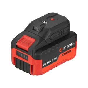 Адаптор для акумулятора Li-ion 20 В, USB 2 A, LED-ліхтар INTERTOOL (WT-9300) UA