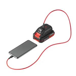Адаптор для акумулятора Li-ion 20 В, USB 2 A, LED-ліхтар INTERTOOL (WT-9300) UA