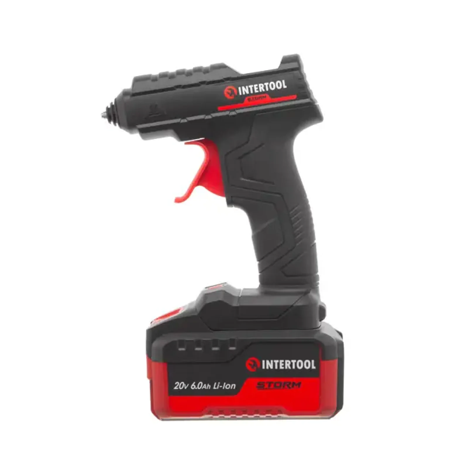 Пістолет клейовий 20 В, під стрижні 10.8-11.5мм, без ЗП та АКБ INTERTOOL (WT-9301) UA