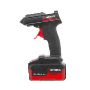 Пістолет клейовий 20 В, під стрижні 10.8-11.5мм, без ЗП та АКБ INTERTOOL (WT-9301) UA