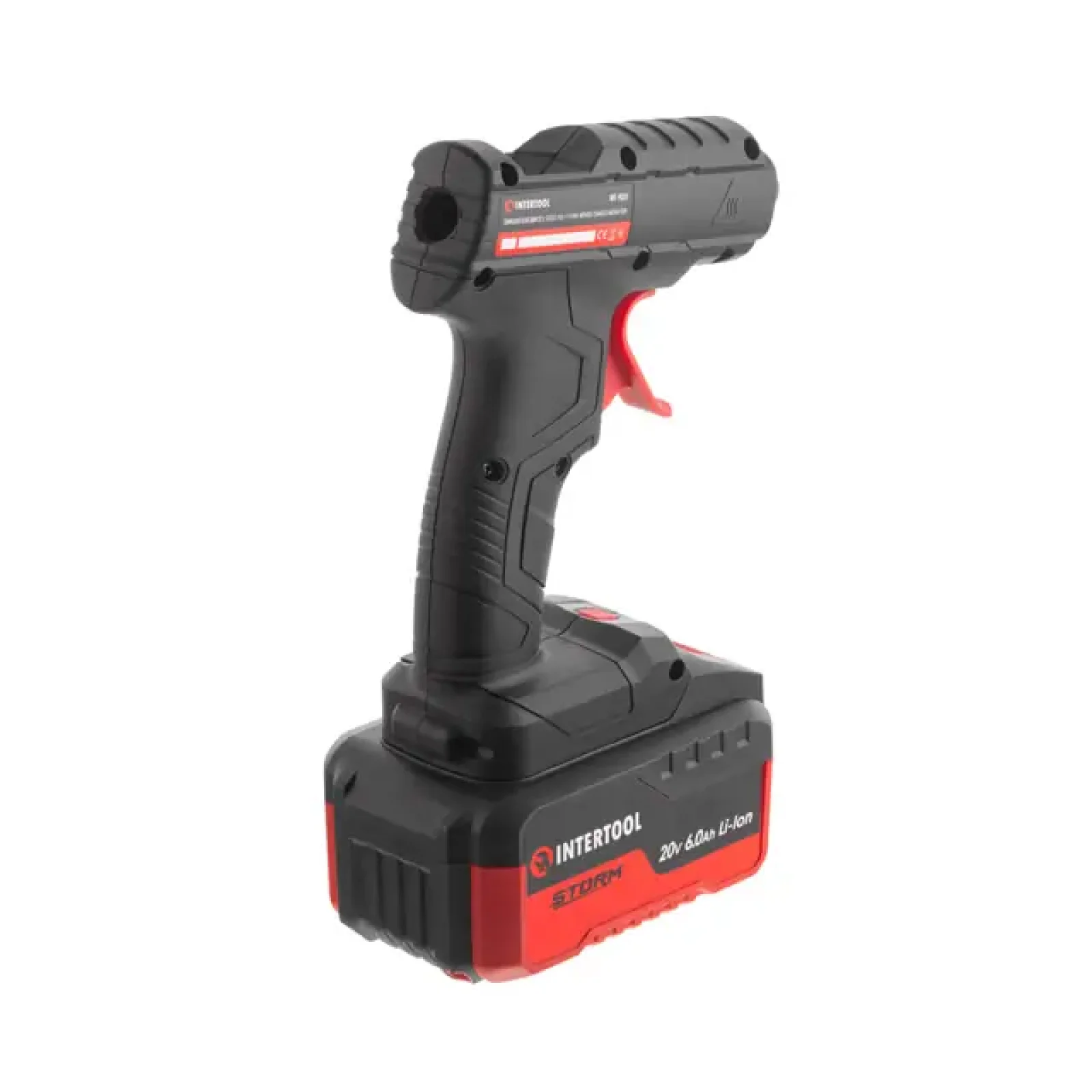 Пістолет клейовий 20 В, під стрижні 10.8-11.5мм, без ЗП та АКБ INTERTOOL (WT-9301) UA