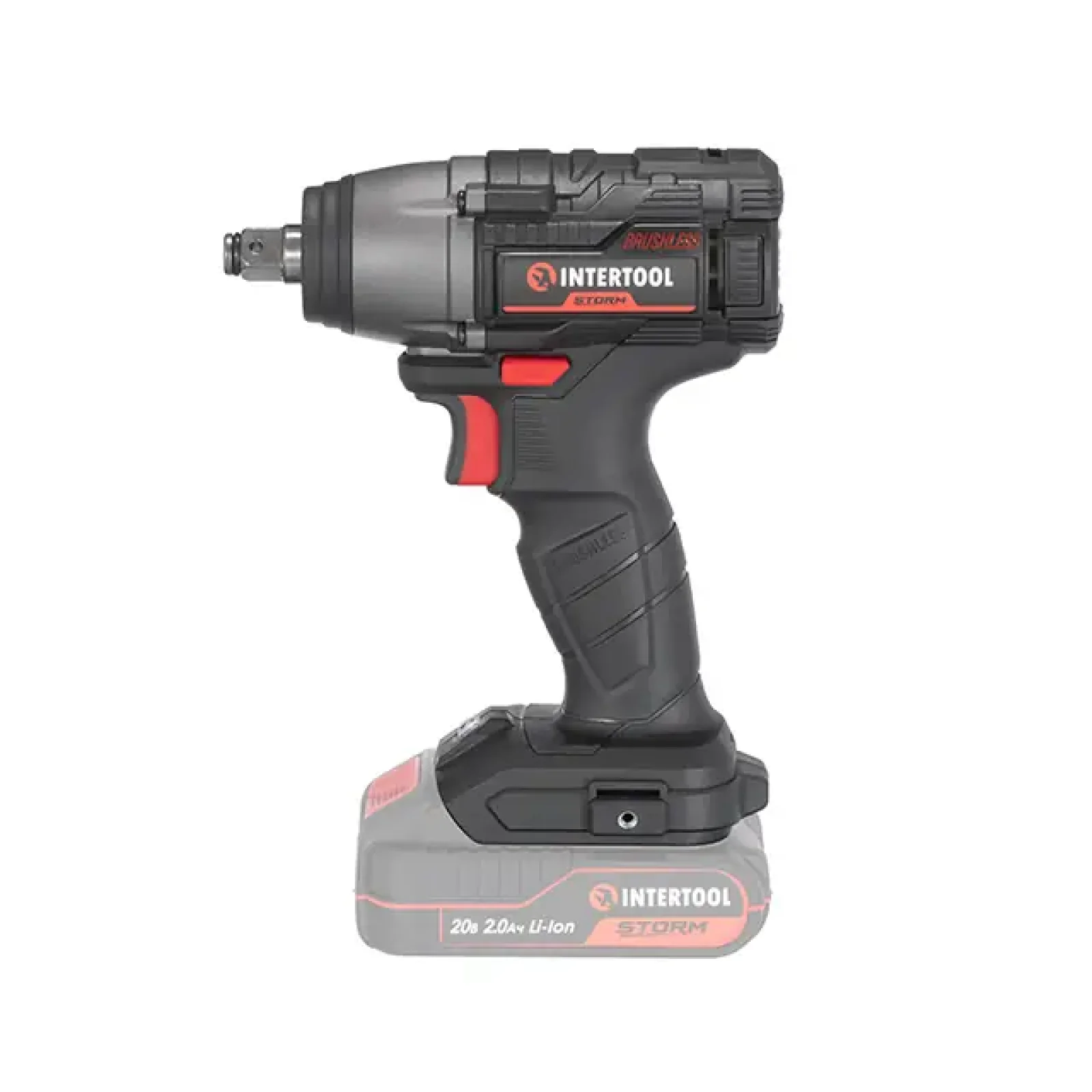 Гайкокрут ударний акумуляторний безщітковий 20 В, 300 Nm, 0-2500 об/хв, 0-3000 уд/хв, 1/2