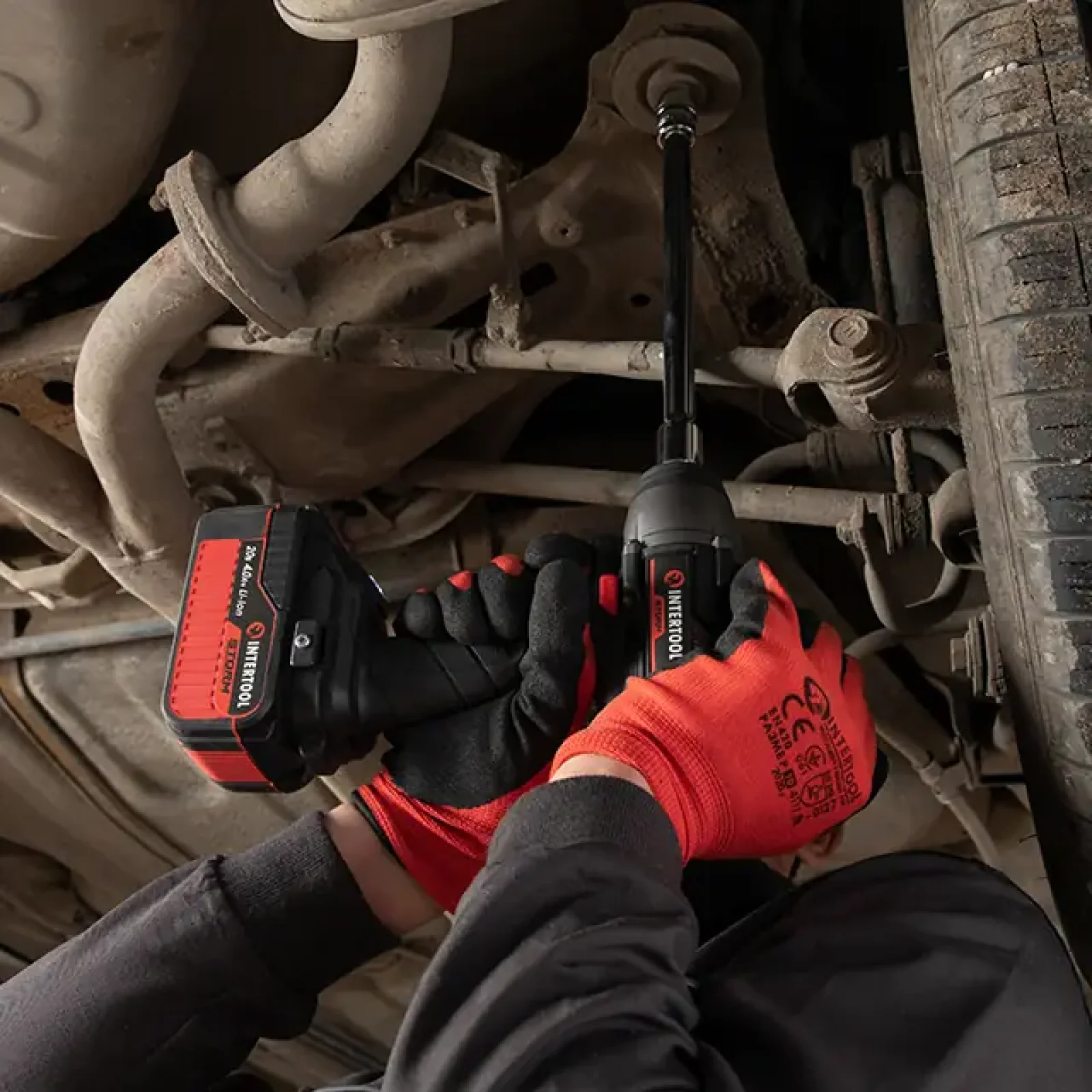 Гайкокрут ударний акумуляторний безщітковий 20 В, 300 Nm, 0-2500 об/хв, 0-3000 уд/хв, 1/2