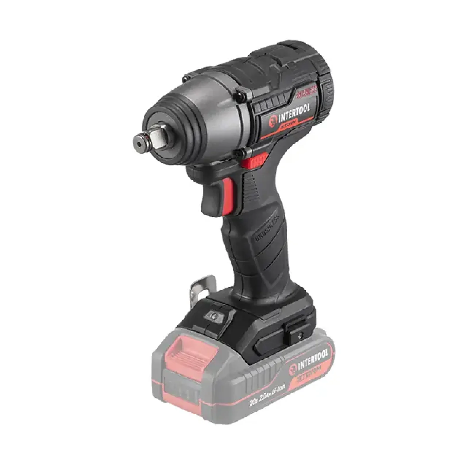 Гайкокрут ударний акумуляторний безщітковий 20 В, 300 Nm, 0-2500 об/хв, 0-3000 уд/хв, 1/2