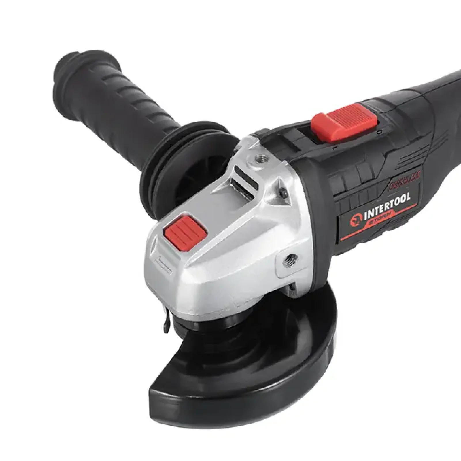 Шліфмашина кутова акумуляторна безщіткова 20 В, 125 мм, 10000 об/хв, без ЗП та АКБ INTERTOOL (WT-9366) UA