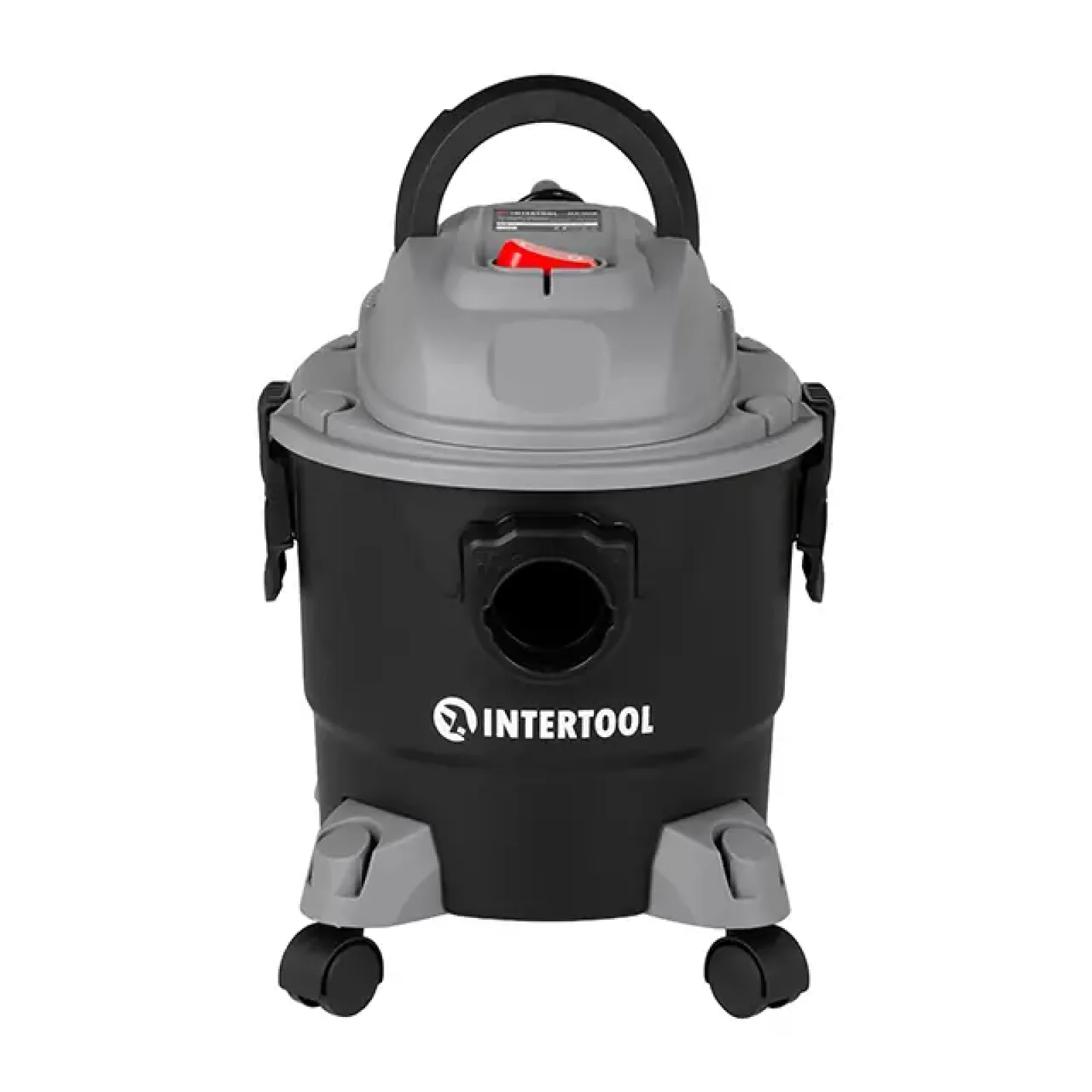 Пилосос будівельний, 1,0 кВт, >17 кПа, бак 15 л пластик, шланг 1,5 м INTERTOOL (DT-1015) UA