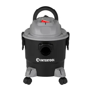 Пилосос будівельний, 1,0 кВт, >17 кПа, бак 15 л пластик, шланг 1,5 м INTERTOOL (DT-1015) UA