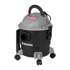 Пилосос будівельний, 1,0 кВт, >17 кПа, бак 15 л пластик, шланг 1,5 м INTERTOOL (DT-1015) UA