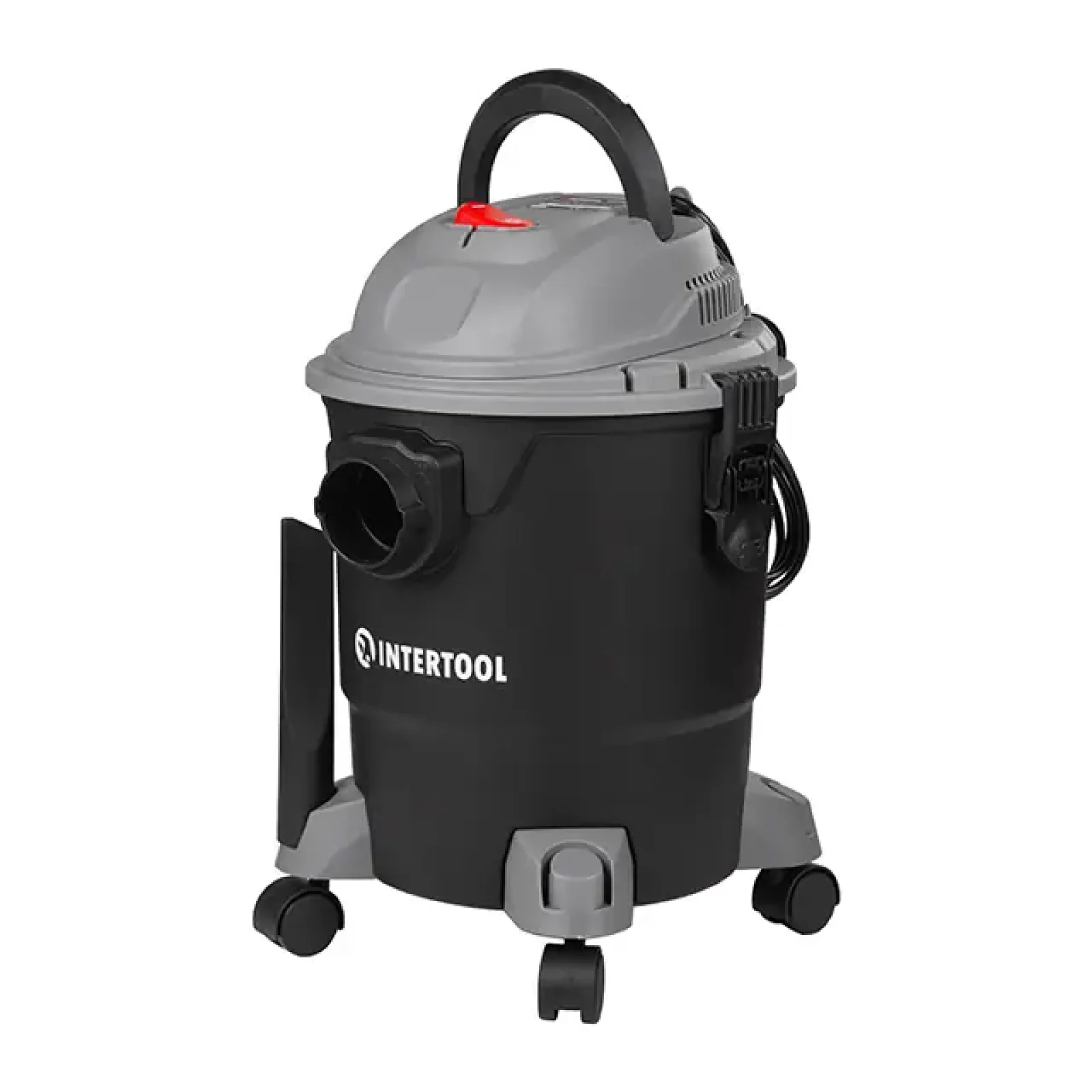 Пилосос будівельний, 1,2 кВт, >17 кПа, бак 20 л пластик, шланг 1,5 м INTERTOOL (DT-1020) UA