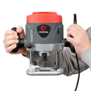 Фрезер, 1,2 кВт, 8000-28000 об/хв, цанга 6-8 мм, макс. глибина 52 мм INTERTOOL (DT-0950) UA