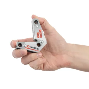 Кутник магнітний для зварювання, 15°, 60°, 90°, 120°, 11 кг, 75×85 мм INTERTOOL (MW-0007) UA
